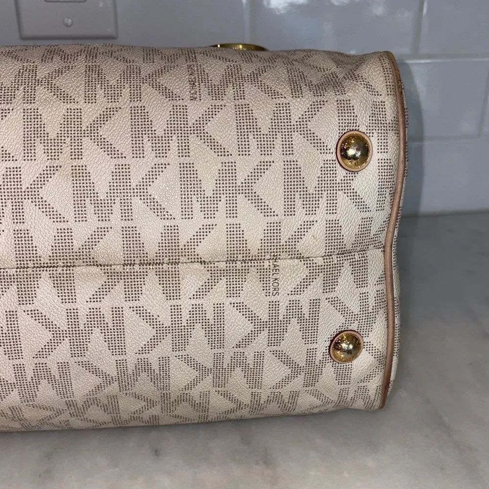 Michael Kors Bag Purse Handbag Pocketbook Grayson Duffle Satchel Tote Pocketbook - Picture 9 of 16